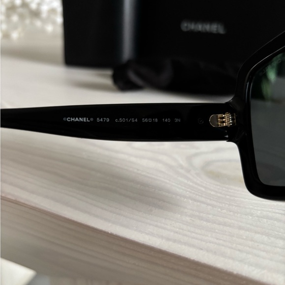 Chanel Brand New Acetate Square Heart Sunglasses BNIB - Picture 11 of 13
